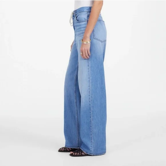 Madewell Light Blue Flare & Wide Leg Jeans - Picture 3 of 9